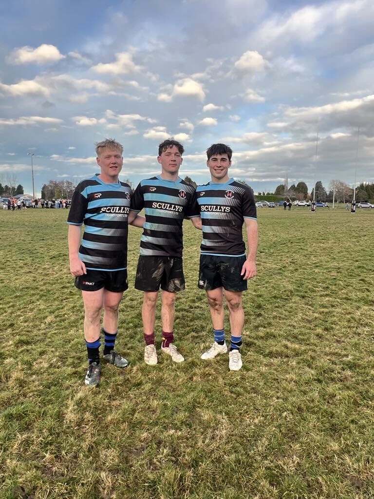 DLS rugby players in Scully's-sponsored jerseys