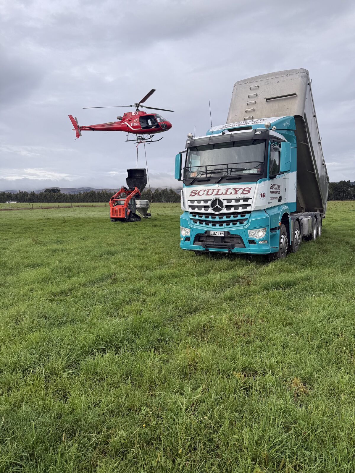 GPS spreader in the paddock